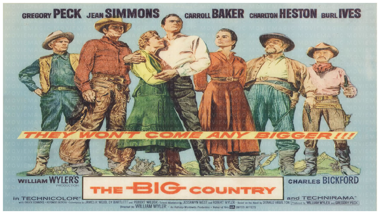 The Big Country - 1958 - Gregory Peck- Movie on Classic MovieMagic A New Englander arrives in the Old West, where he becomes embroiled in a feud between two families over a valuable patch of land.